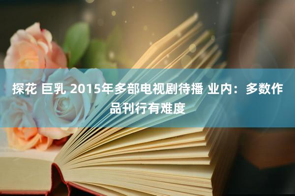 探花 巨乳 2015年多部电视剧待播 业内：多数作品刊行有难度